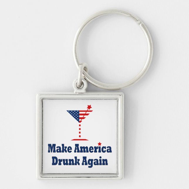 MAKE AMERICA DRUNK AGAIN KEY RING (Front)