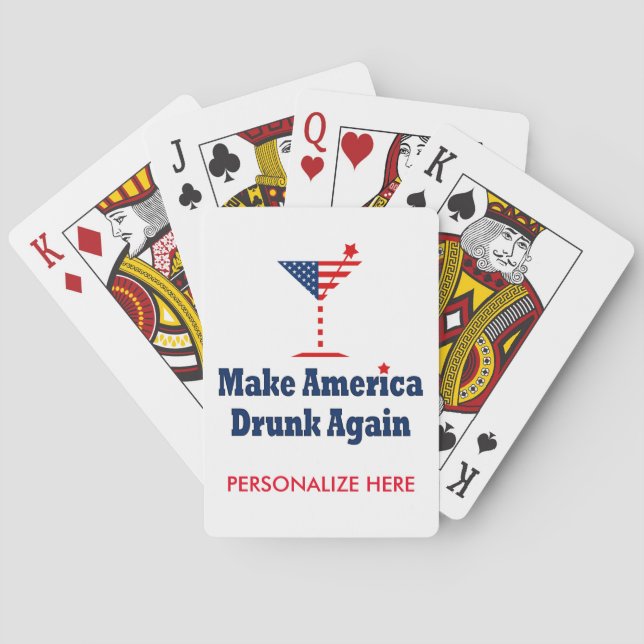 MAKE AMERICA DRUNK AGAIN PLAYING CARDS (Back)