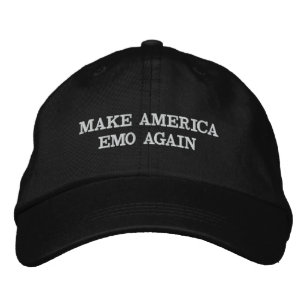 MAKE AMERICA EMO AGAIN EMBROIDERED HAT