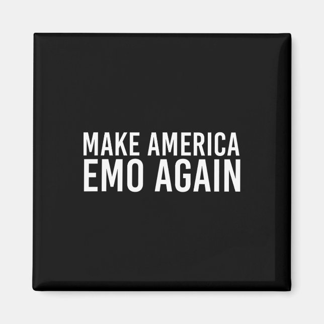 Make America Emo Again Funny Goth Us Gift Idea 2  Magnet (Front)