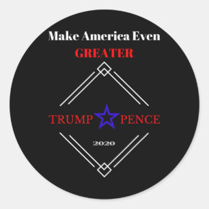 Make America Even Greater Classic Round Sticker