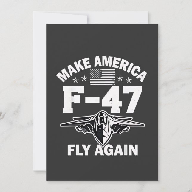 Make America F-47 Fly Again 4th of July  Invitation (Front)