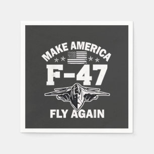 Make America F-47 Fly Again 4th of July  Napkin
