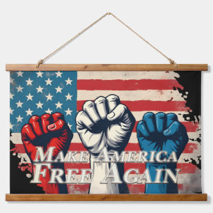 Make America Free Again Artwork Hanging Tapestry