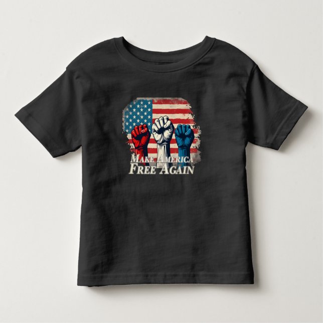 Make America Free Again Artwork Toddler T-Shirt (Front)