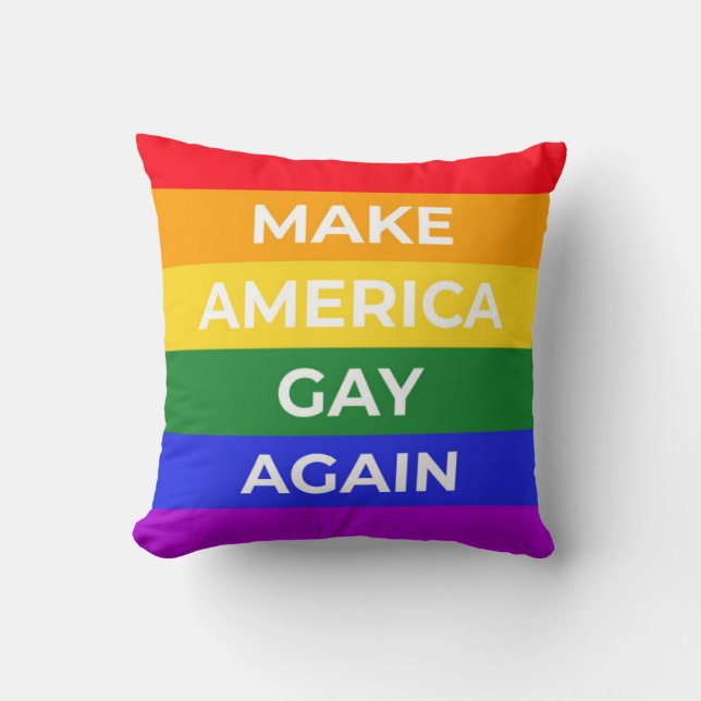 Make America Gay Again Cushion (Front)