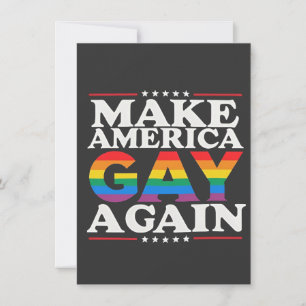 Make America Gay Again LGBT Pride Month Invitation
