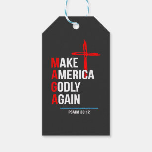 Make America Godly Again Trump Inaguration Maga Gift Tags