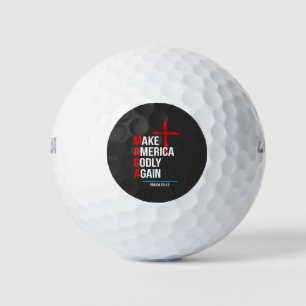 Make America Godly Again Trump Inaguration Maga Golf Balls