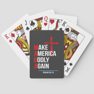 Make America Godly Again Trump Inaguration Maga Playing Cards