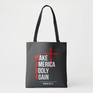 Make America Godly Again Trump Inaguration Maga Tote Bag
