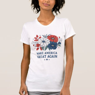 Make America Great Again Floral T-Shirt