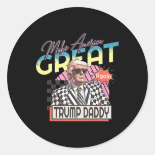 Make America Great All Over Again 4th Of July Classic Round Sticker