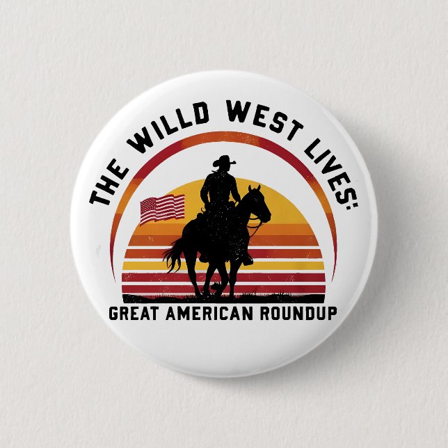 Make america greate again  6 cm round badge (Front)