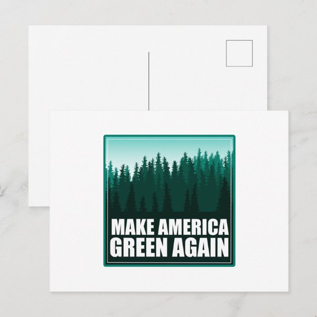 Make America Green Again Postcard (Front/Back)