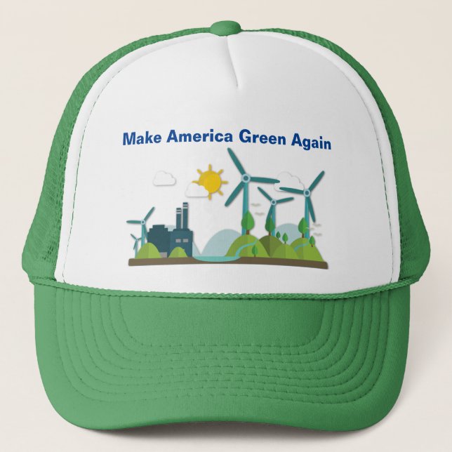 Make America Green Again Trucker Hat (Front)