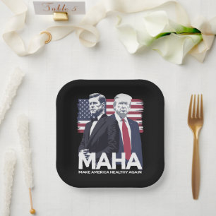 Make America Healthy Again Paper Plate
