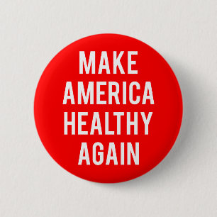 Make America Healthy Again Red 6 Cm Round Badge