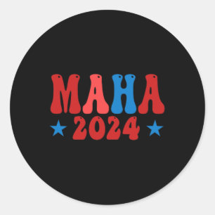 Make America Healthy Maha Pro-trump Conservative P Classic Round Sticker