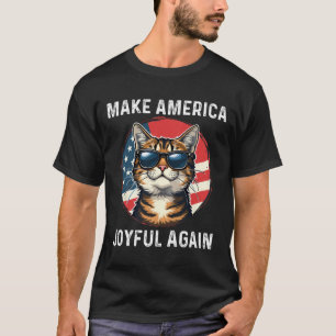 Make America Joyful Again Cat Lady 2024 T-Shirt