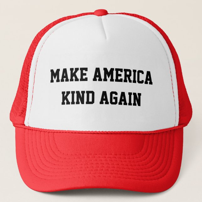 Make America Kind Again - Custom Baseball Cap (Front)