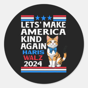 Make America Kind Again Kamala Harris Tim Wheimer Classic Round Sticker
