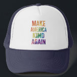 Make America Kind Again Rainbow LGBTQ Gay  Trucker Hat<br><div class="desc">Make America Kind Again Rainbow LGBTQ Gay</div>