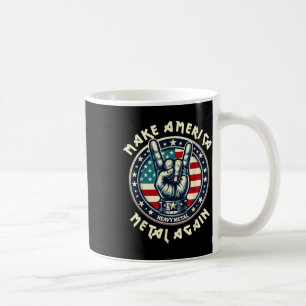 Make America Metal Again Trump Rock Heavy Music Coffee Mug