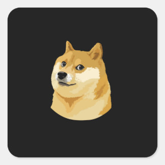 Make America Much WOW again - Dogecoin doge tee Square Sticker