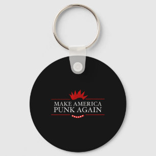 Make America Punk Again Anti Trump Rock Gift Idea Key Ring