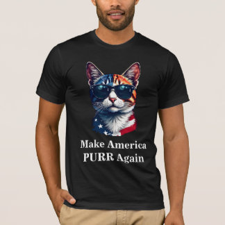 Make America PURR Again President Trump Patriotic T-Shirt