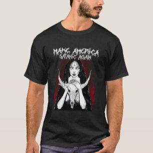 Make America Satanic Again I Satanic Baphomet Witc T-Shirt
