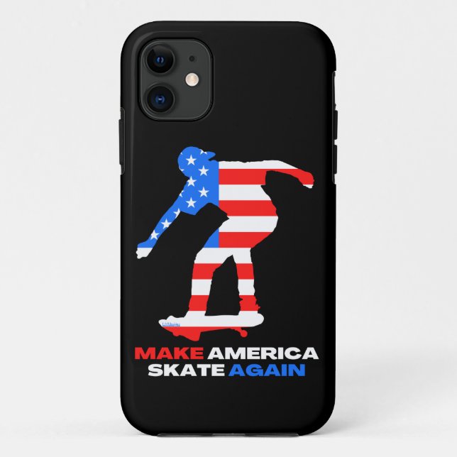 MAKE AMERICA SKATE AGAIN 50-50grind edition        Case-Mate iPhone Case (Back)
