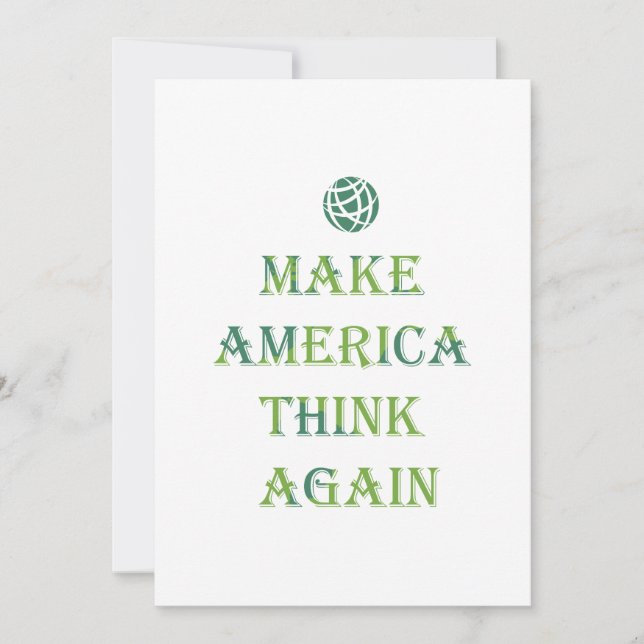 Make America Think Again Earth Day (Front)