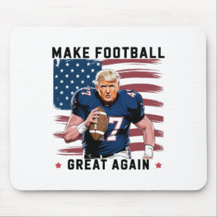 Make American Footll Great Again Trump Usa Flag  Mouse Pad