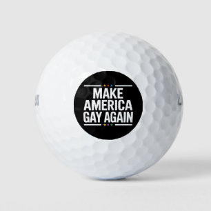 Make American Gay Again Funny Gay Pride Month Golf Balls