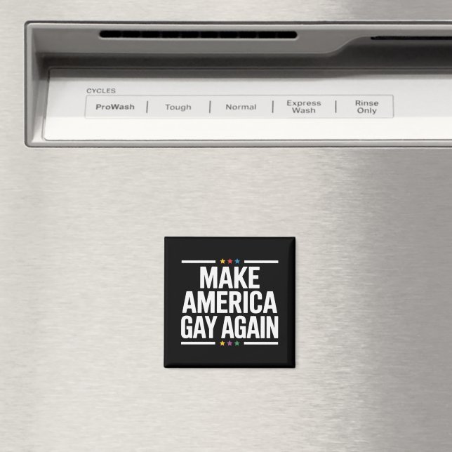Make American Gay Again Funny Gay Pride Month Magnet (In Situ (Dishwasher))