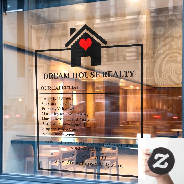 Make an Impression With Real Estate Window Decals (Cafe Window)