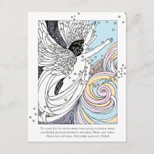 Make Art Angel Postcard