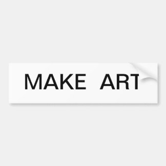 Make Art Bumper Sticker