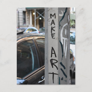 MAKE ART New York Graffiti Street Photography NYC Postcard
