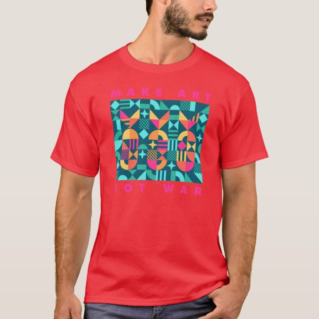 Make art not war boy T-Shirt (Front)