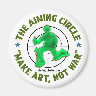 "Make Art, Not War" magnet