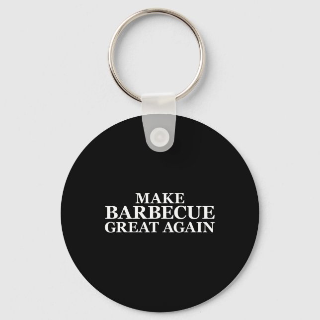 Make Barbecue Great Again Bbq Pit Crew  Key Ring (Front)