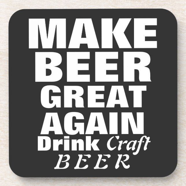 Make Beer Great Again Coaster (Front)