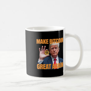 Make Bitcoin Great Again Funny Trump Bitcoin Crypt Coffee Mug