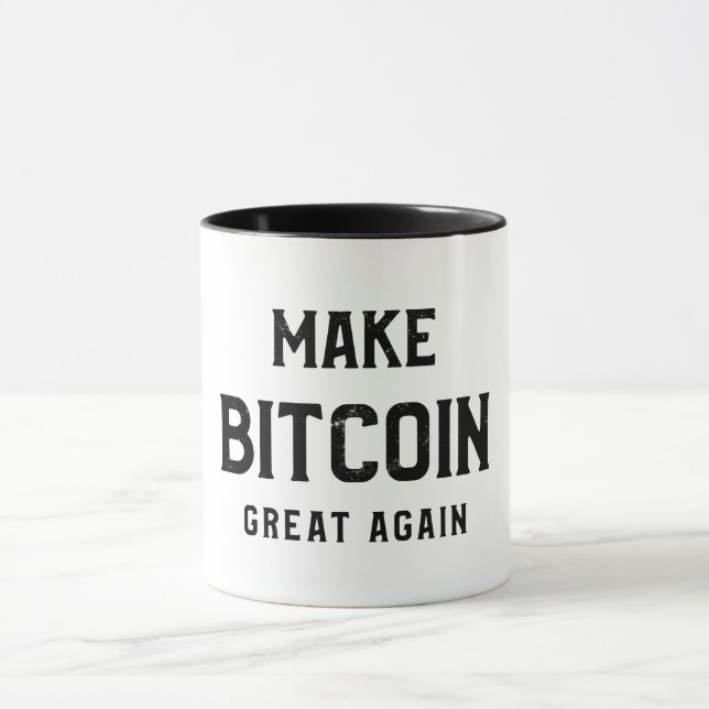 Make Bitcoin great again mug (Center)