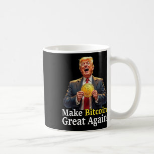 Make Bitcoin Great Again Trump Bitcoin Crypto Futu Coffee Mug