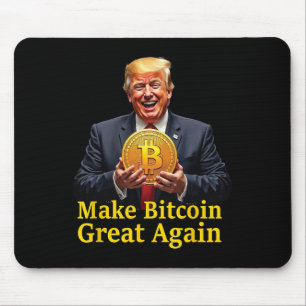 Make Bitcoin Great Again Trump Bitcoin Crypto Futu Mouse Pad