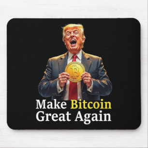 Make Bitcoin Great Again Trump Bitcoin Crypto Futu Mouse Pad
